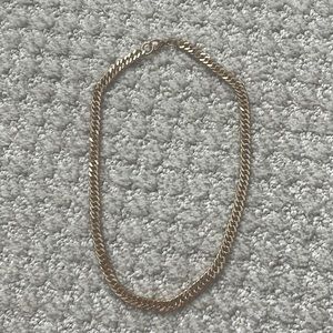 Small Gold Pleated Necklace